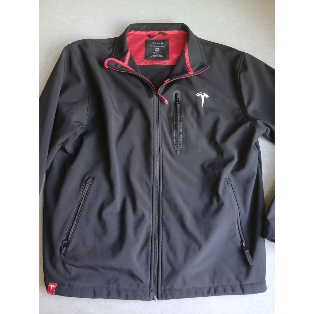 Tesla Jacket Mens XXL 2x Soft Shell Full Zip FLAW
